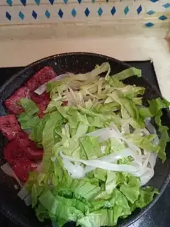 Make Black pepper steak fried river powder step 6