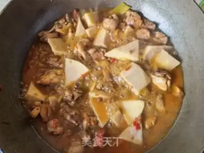 Make Potato-cooked chicken leg step 16