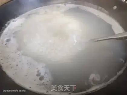 Make Seafood congee step 3