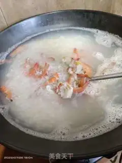 Make Seafood congee step 4