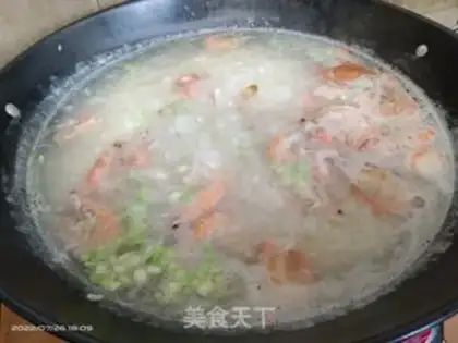 Make Seafood congee step 6