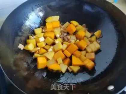 Make Pumpkin rice step 6