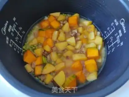 Make Pumpkin rice step 7
