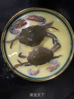 Make Crab cream steamed eggs step 3