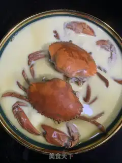 Make Crab cream steamed eggs step 6