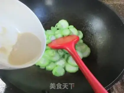 Make White curd milk for elastic silkmelon step 7