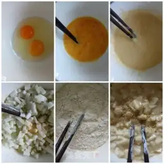 Make Pumpkin eggcake step 1