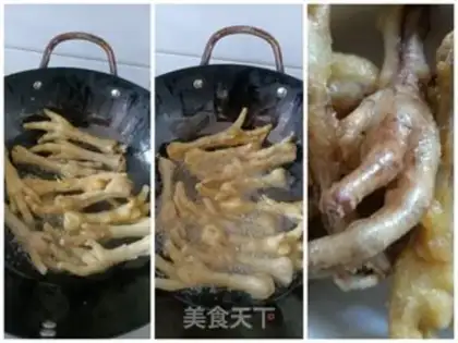 Make Tiger chicken claws step 1
