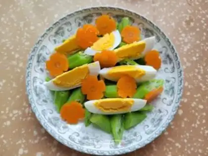 Make Autumn eggs step 5