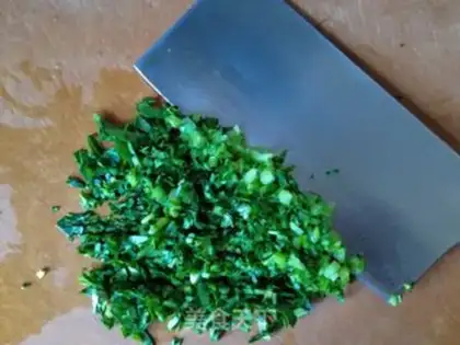 Make A green eggcake step 1