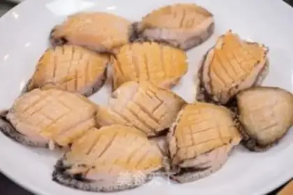 Make Garlic abalone fan step 0