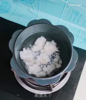 Make Ham and egg congee step 2