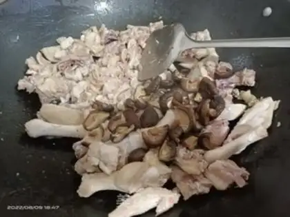 Make Chicken mushrooms step 3
