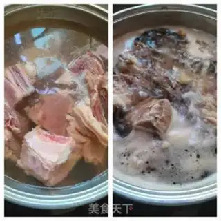 Make Red burning rib ribs step 1