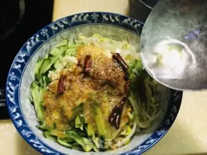 Make Hot spicy noodles step 11