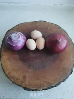 Make Onion head fried eggs step 0