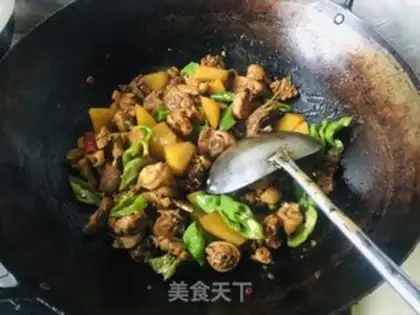 Make Potato chicken step 5