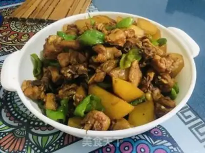 Make Potato chicken step 6