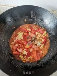Make Tomato fried eggs step 6