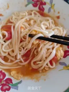 Make Tomato egg noodles step 6