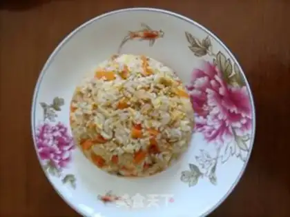 Make Carrot egg fried rice step 7