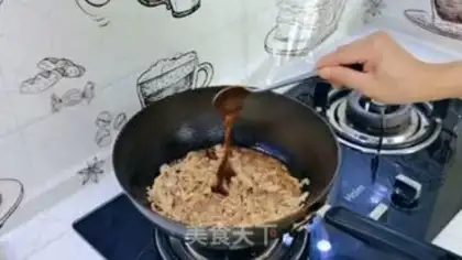 Make Garlic little fried meat step 5