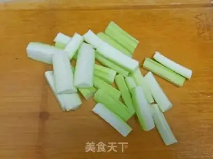 Make Garlic fan silk melon step 2