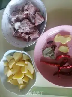 Make Potato burn ribs step 0