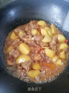 Make Potato burn ribs step 8
