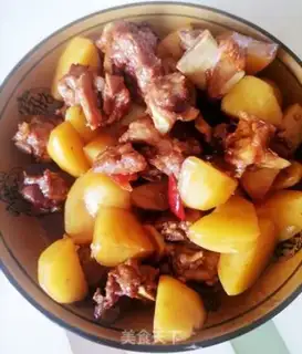 Make Potato burn ribs step 9