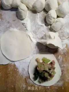 Make Celery pork dumplings step 8