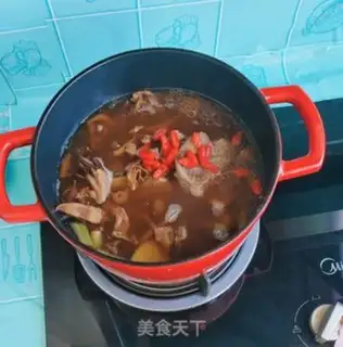 Make Gold mushroom ribs soup step 5