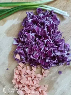 Make Egg fried rice step 2