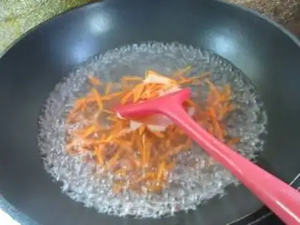 Make Double silked eggs step 2