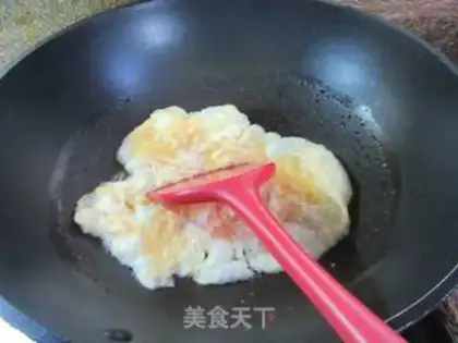 Make Double silked eggs step 3