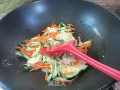 Make Double silked eggs step 4