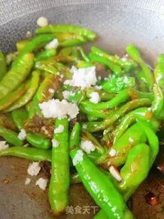 Make Dry green pepper step 8