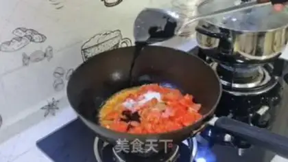 Make Tomato eggs, cat ears step 7