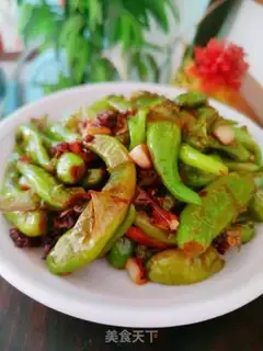 Make Dry green pepper step 10