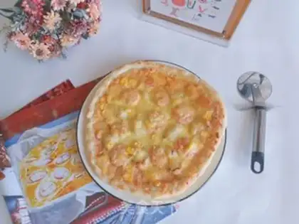 Make Shrimp-fresh pizza step 14
