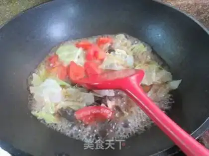 Make Tomato-covered cabbage step 4