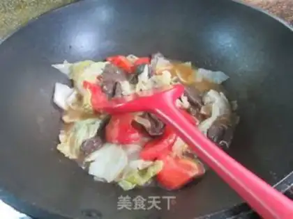 Make Tomato-covered cabbage step 7