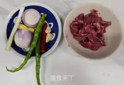 Make Onion beef step 1