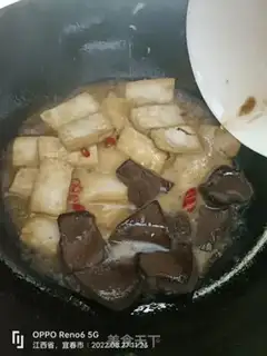 Make Tofu burns duck blood step 5