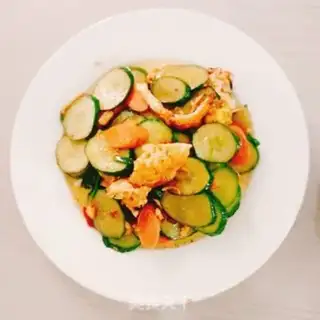 Make Cucumber ham and sausage step 5