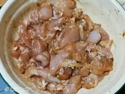 Make Abalone chicken step 5