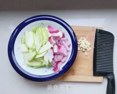 Make Onion fried aphid step 1
