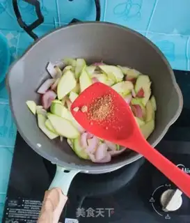 Make Onion fried aphid step 5