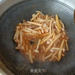 Make Shrimp oiled twig mushrooms step 8