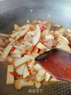 Make The apricot mushrooms make five flowers step 8